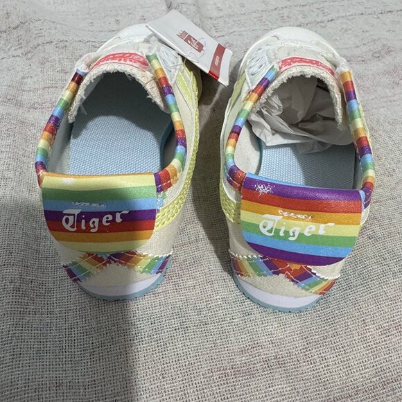 Ontisuka Tiger Paraty Rainbow White Canvas Shoes - Picture 6 of 9